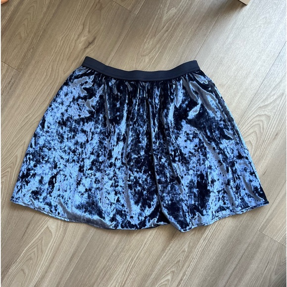 Gap Girls Velvet Skirt Blue XL - Picture 3 of 6